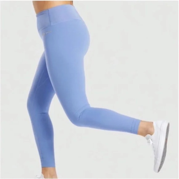 Gymshark x Whitney Simmons V2 Rib Waist Legging - Intense Beautiful Blue - Picture 2 of 4